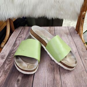 Betula By Birkenstock Moss‎ Green Slip-on  Sandals Sz L9 M7